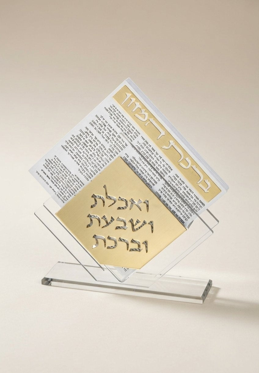 מעמד ברכונים אקריליק ואכלת ושבעת גוון זהב